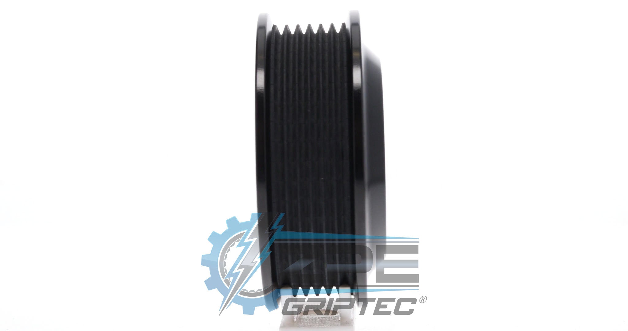 3.375" 6 Rib ZPE GripTec® 2pc ProCharger Offset L3 Black Pulley Only Secondary image