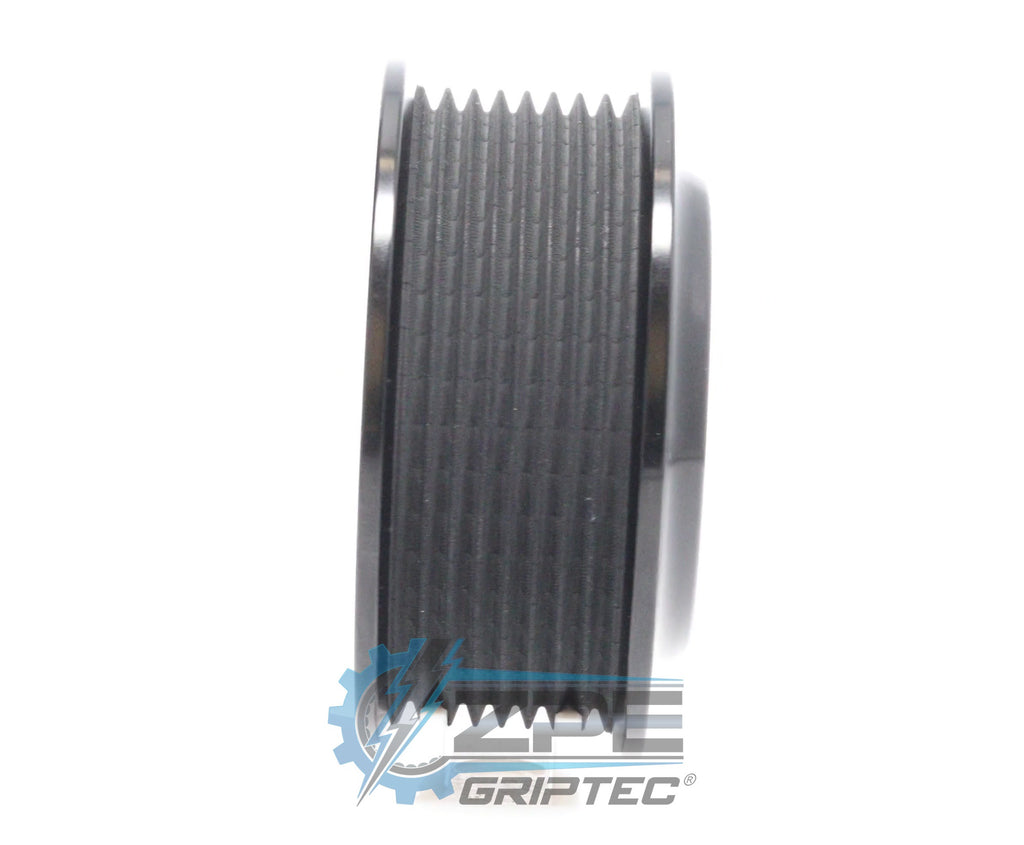 3.40" 8 Rib ZPE GripTec® 2pc ProCharger Offset L3 Black Pulley Only