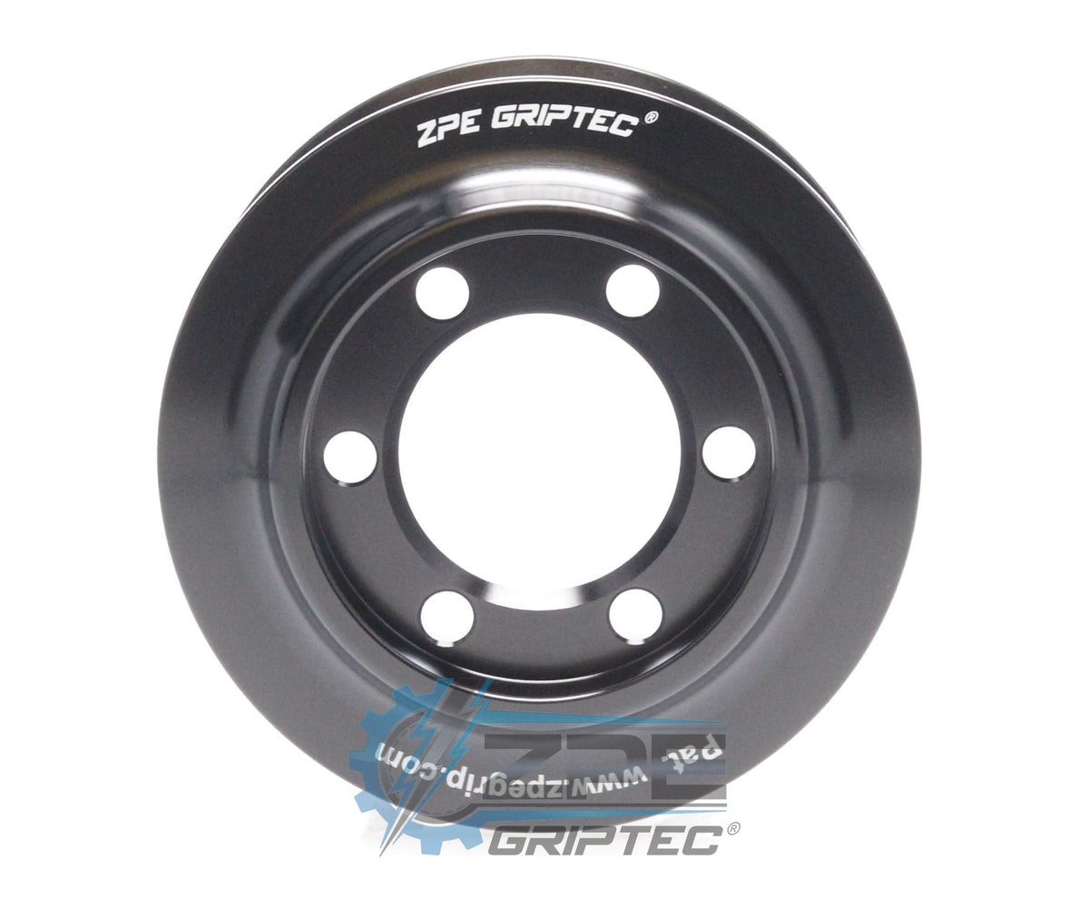 3.40" 8 Rib ZPE GripTec® 2pc ProCharger Offset L3 Black Pulley Only
