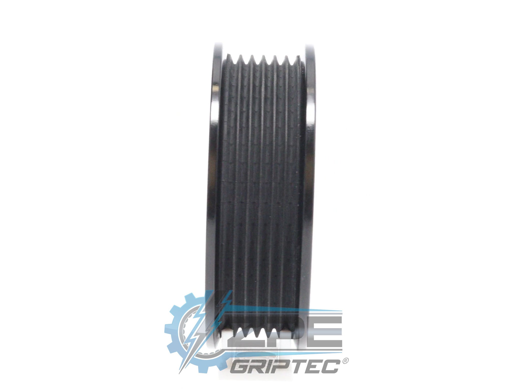 3.50" 6 Rib ZPE GripTec® 2pc ProCharger Offset L3 Black Pulley Only Secondary image