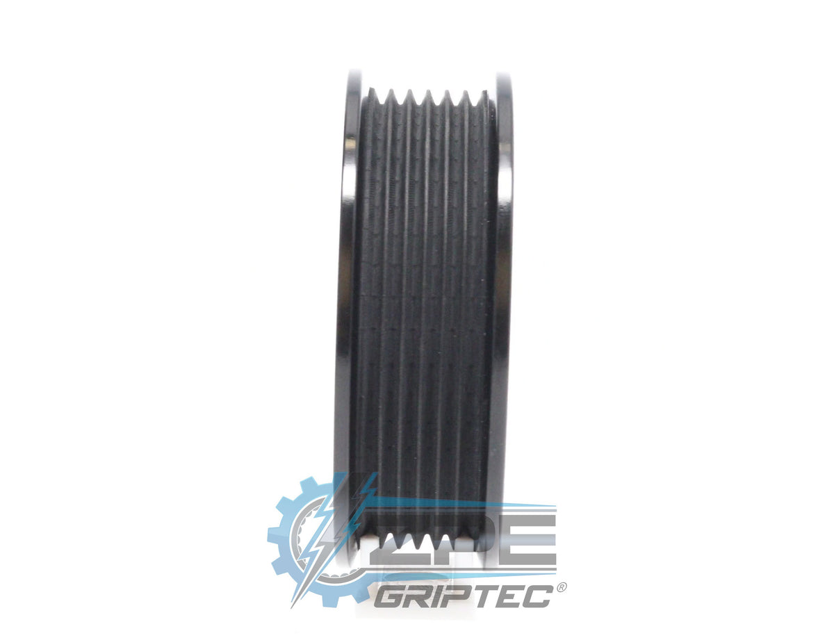 3.50" 6 Rib ZPE GripTec® 2pc ProCharger Offset L3 Black Pulley Only