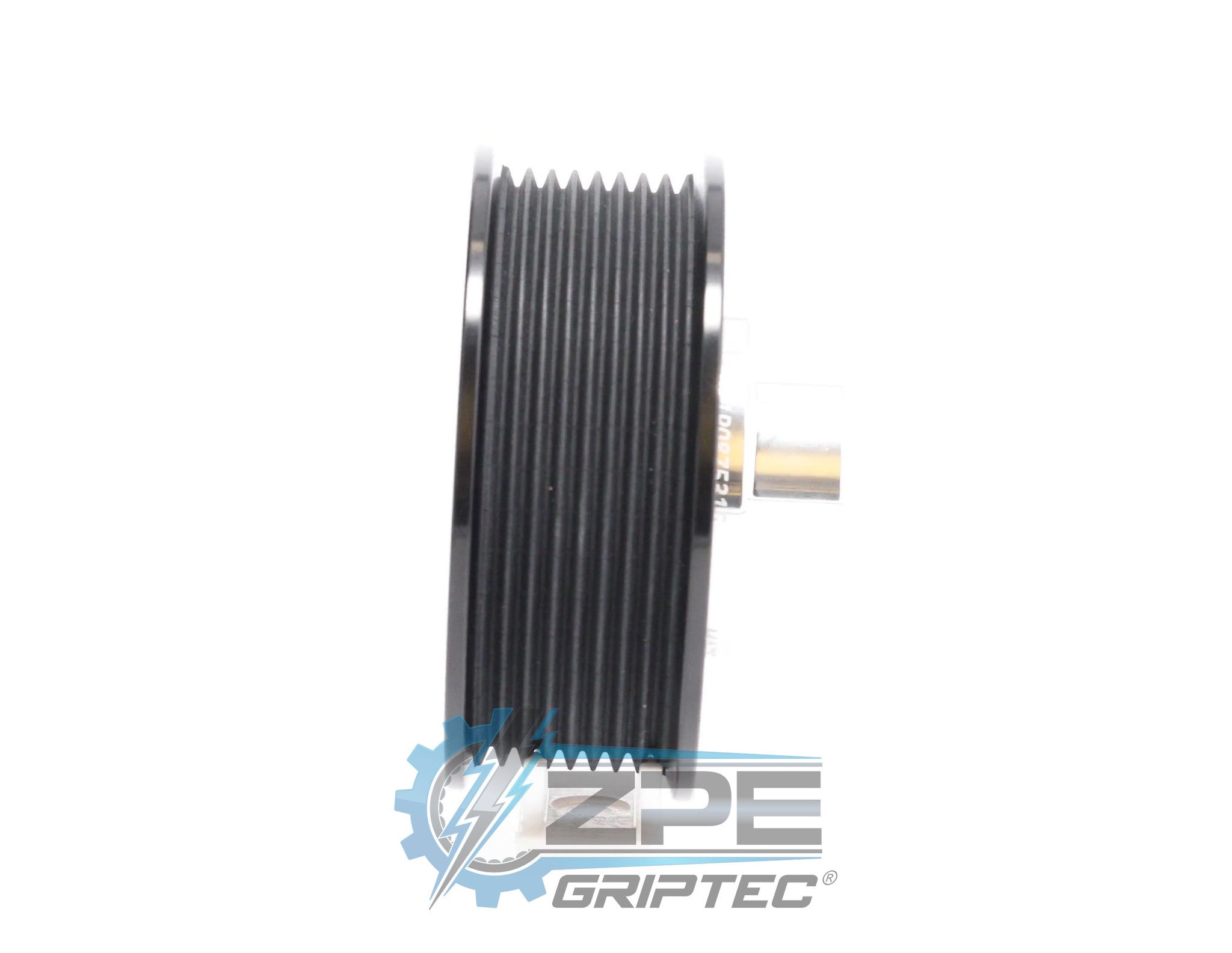 3.70" 8 Rib ZPE GripTec® 2pc ProCharger Offset L3 Black Pulley & Hub Kit Secondary image