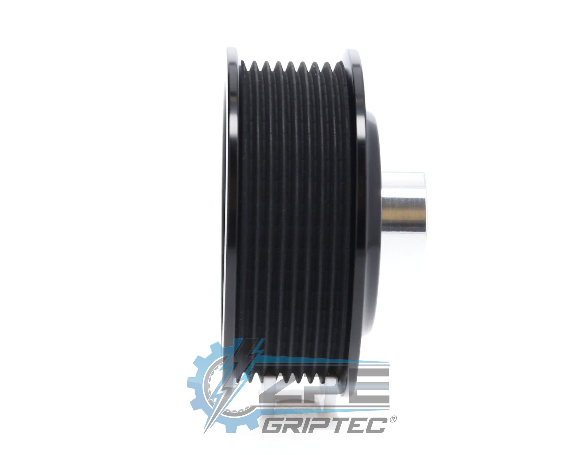 3.75" 8 Rib ZPE GripTec® 2pc ProCharger Offset L3 Black Pulley & Hub Kit Secondary image