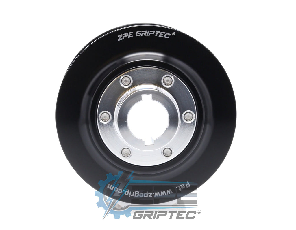 3.75" 8 Rib ZPE GripTec® 2pc ProCharger Offset L3 Black Pulley & Hub Kit