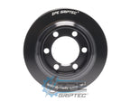 3.80" 8 Rib ZPE GripTec® 2pc ProCharger Offset L3 Black Pulley Only