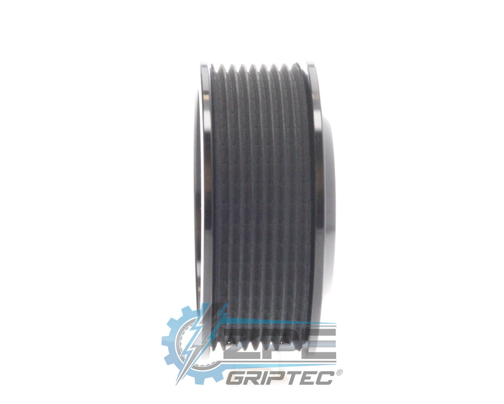 3.85" 8 Rib ZPE GripTec® 2pc ProCharger Offset L3 Black Pulley Only