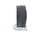 3.85" 8 Rib ZPE GripTec® 2pc ProCharger Offset L3 Black Pulley Only