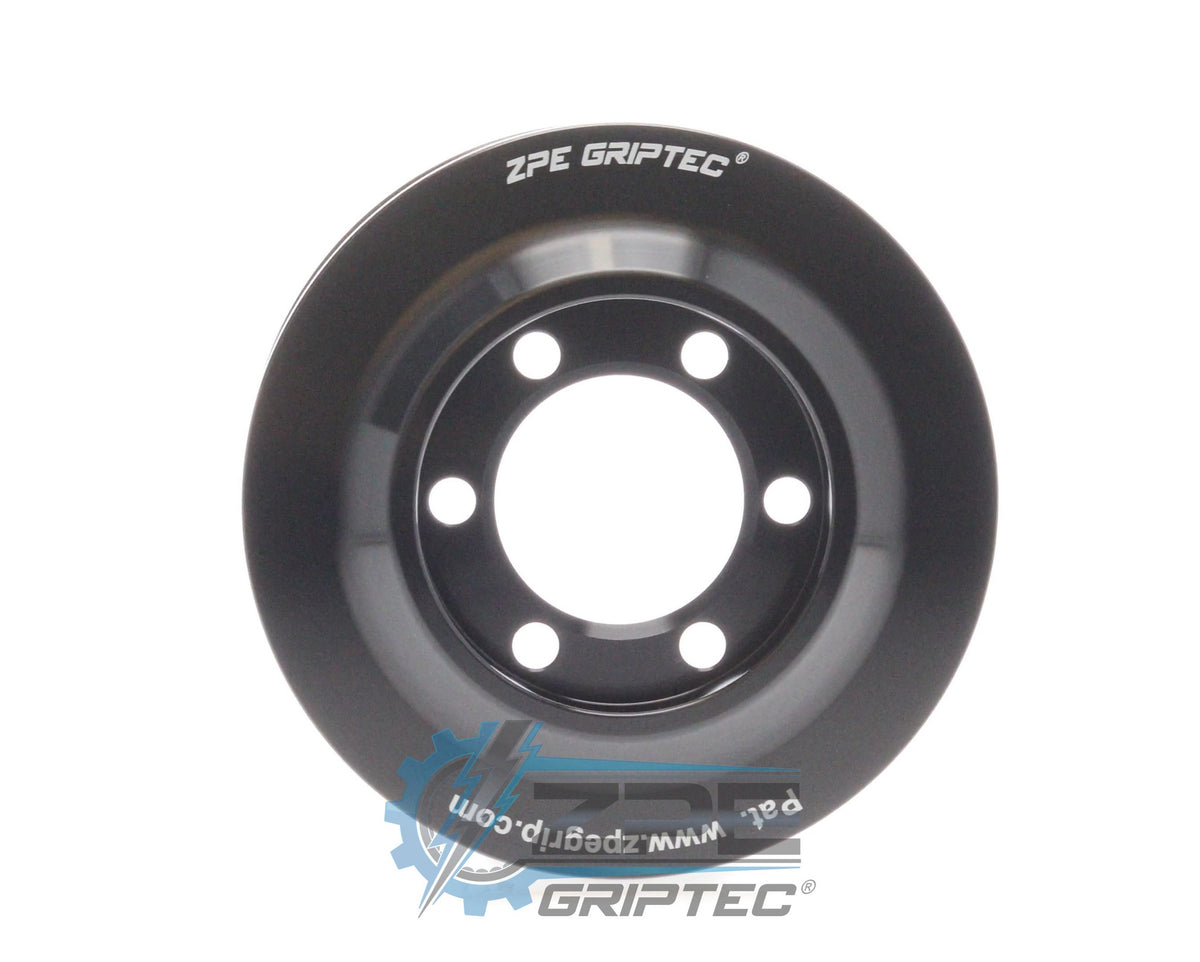 3.85" 8 Rib ZPE GripTec® 2pc ProCharger Offset L3 Black Pulley Only