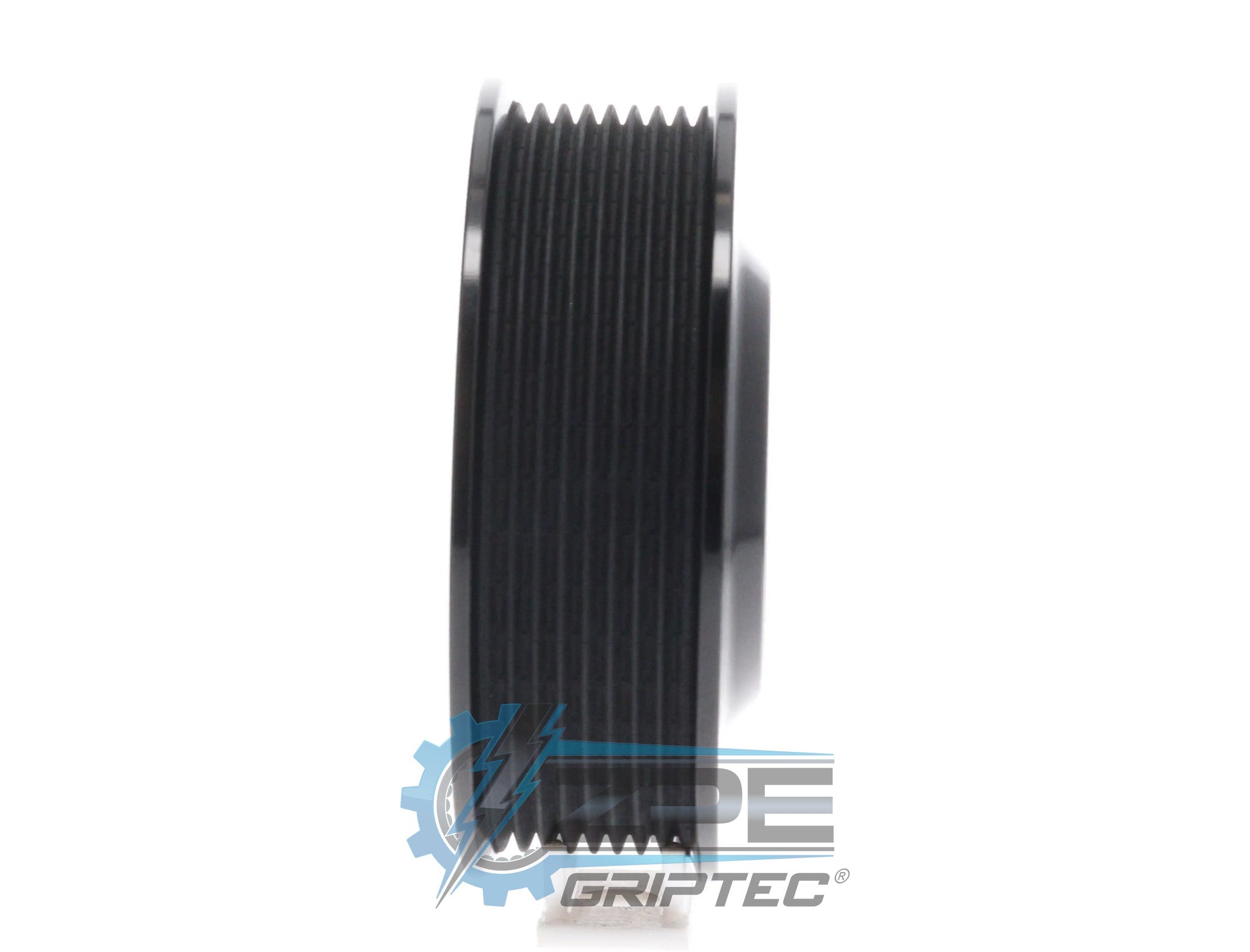 4.50" 8 Rib ZPE GripTec® 2pc ProCharger Offset L3 Black Pulley Only Secondary image