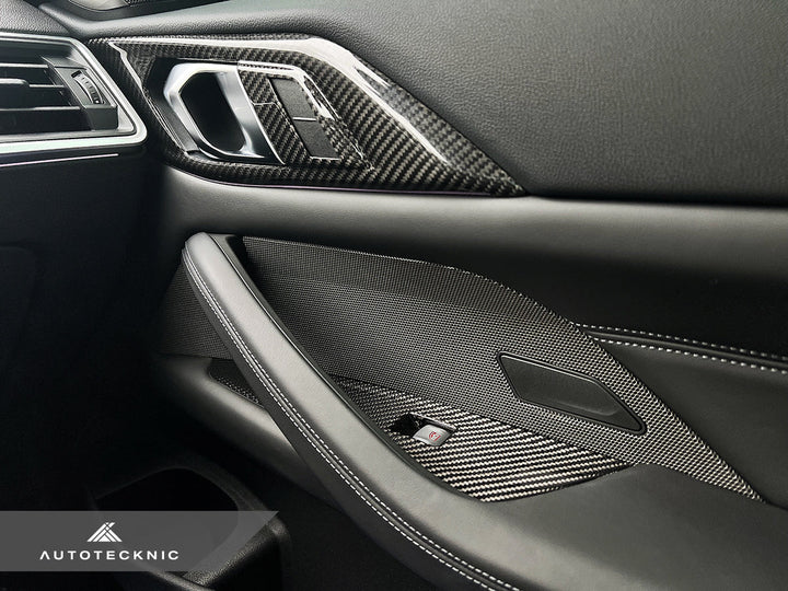 Autotecknic G8X M3 / M4 Dry Carbon Interior Door Handle Trim Set
