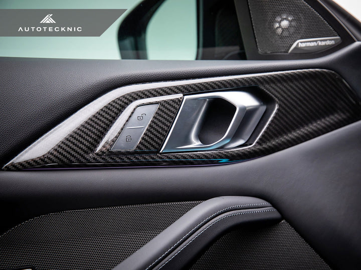 Autotecknic G8X M3 / M4 Dry Carbon Interior Door Handle Trim Set Secondary image