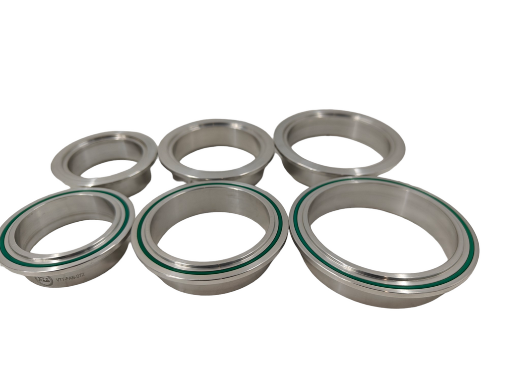 VTT-FAB Aluminum V-Band Flanges / Complete Assemblies