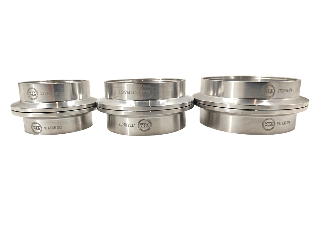 VTT-FAB Aluminum V-Band Flanges / Complete Assemblies