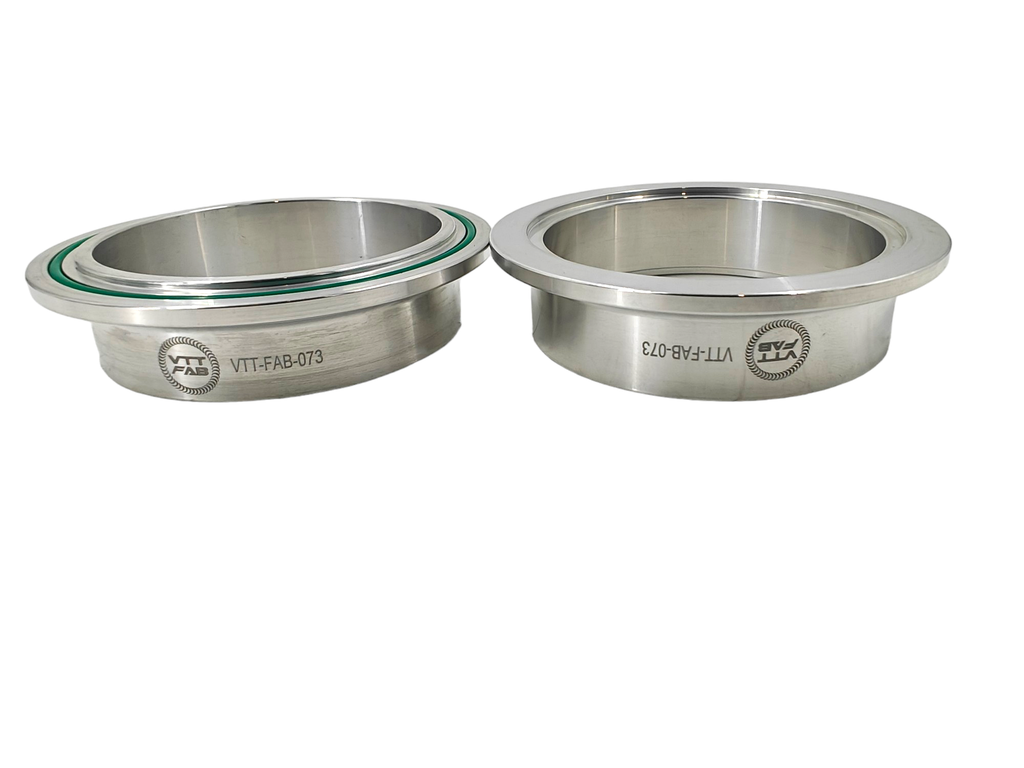 VTT-FAB Aluminum V-Band Flanges / Complete Assemblies