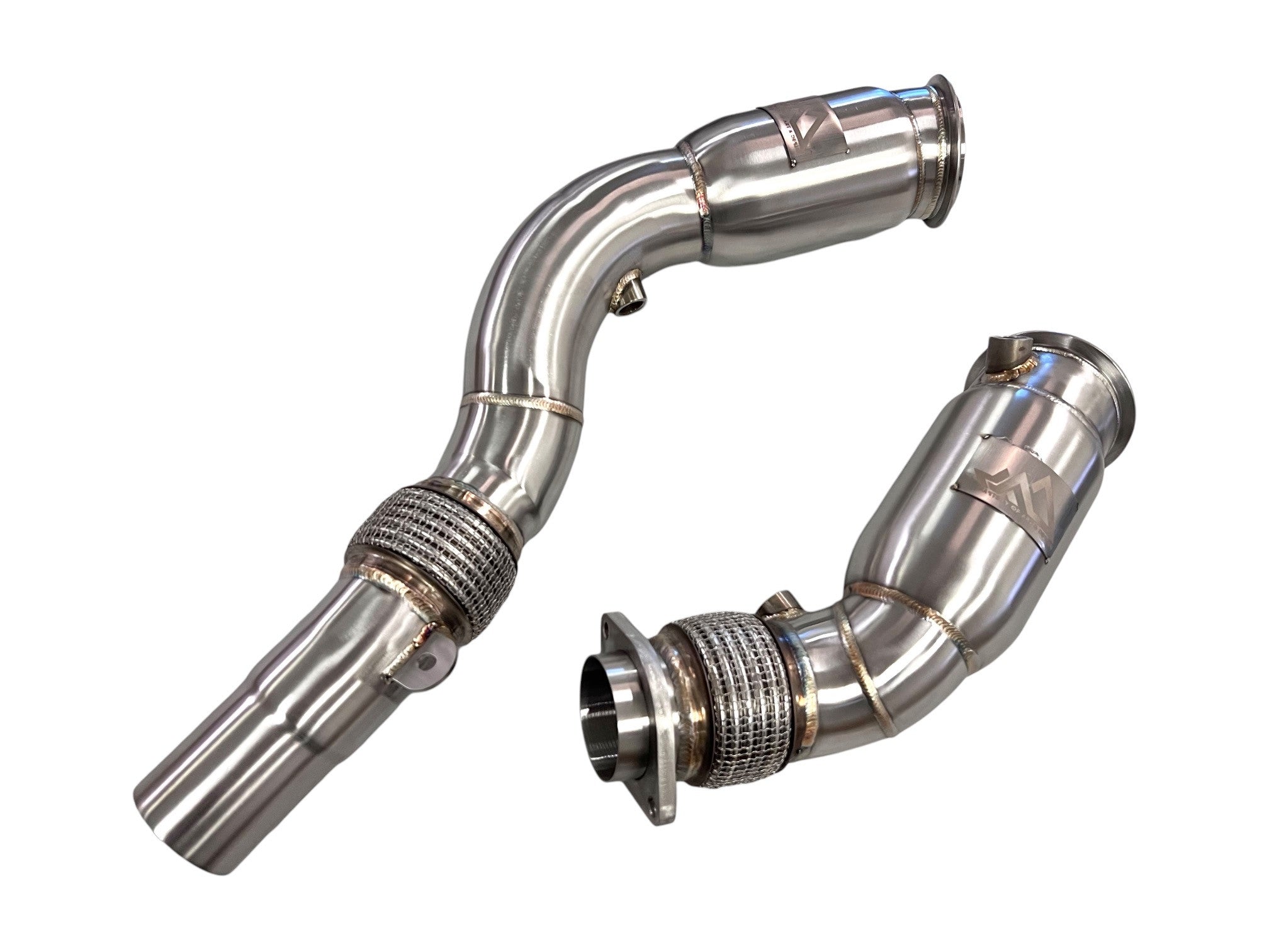 MAD BMW S55 Catted Downpipes M2C M3 M4 W/ Flex Section Secondary image