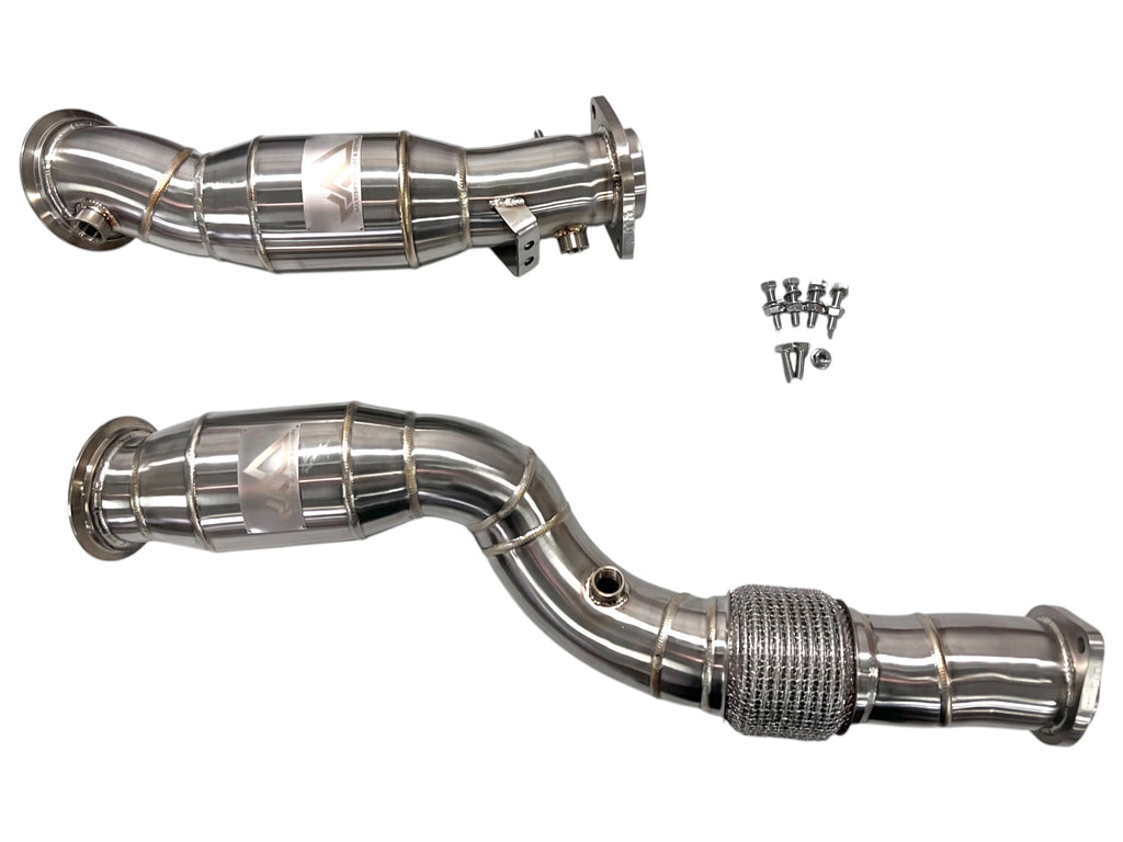 MAD BMW S58 Catted Downpipes M2 M3 M4 G87 G80 G82 G83 W/ Flex Section