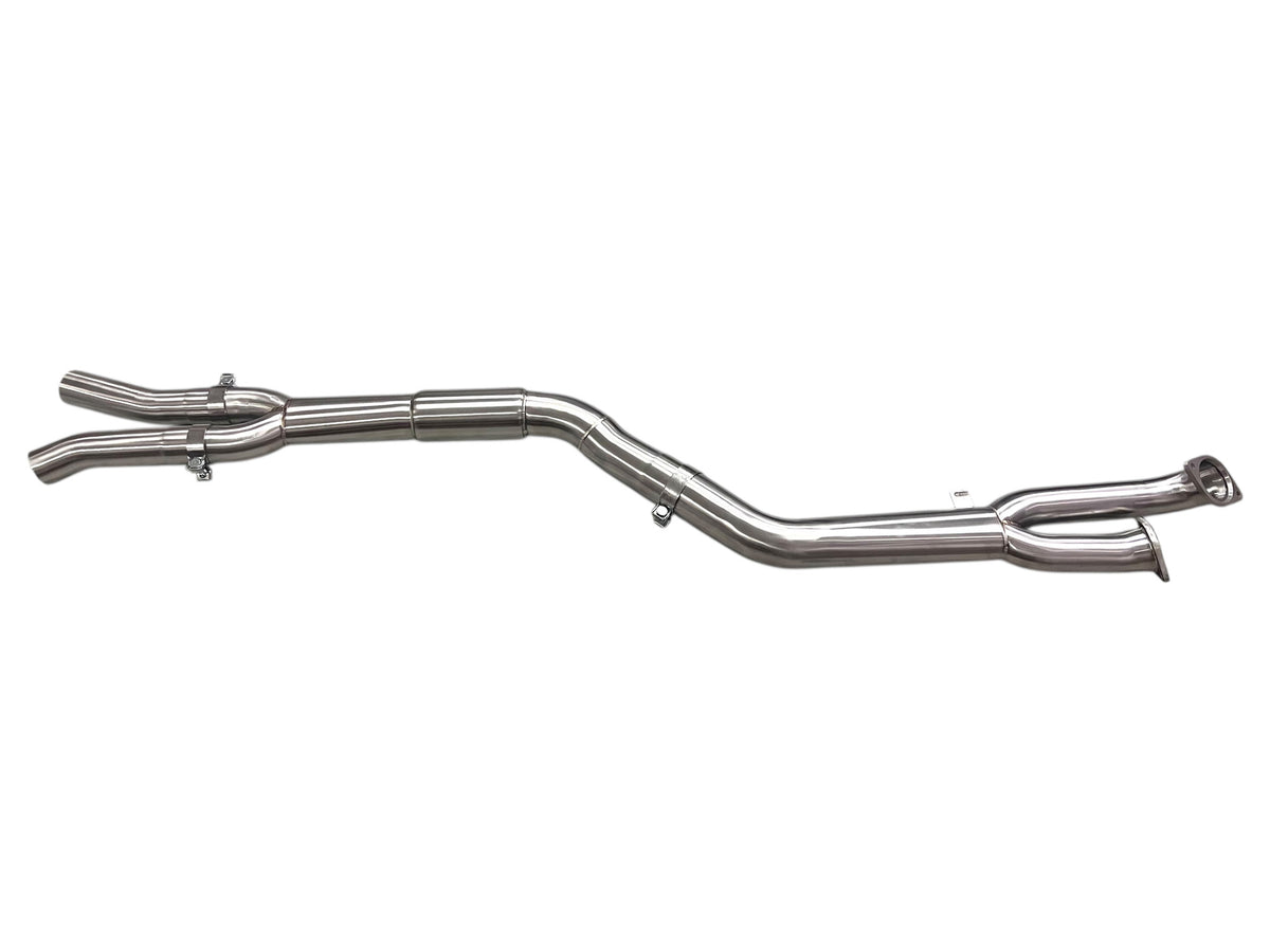 MAD BMW G8x M3 M4 S58 Resonated Single Midpipe (Brace Included)