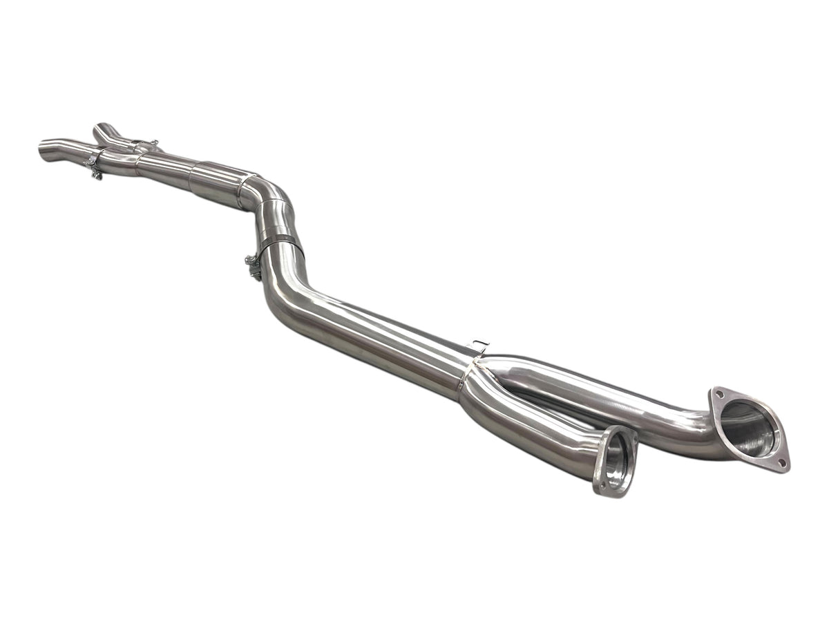 MAD BMW G8x M3 M4 S58 Resonated Single Midpipe (Brace Included)