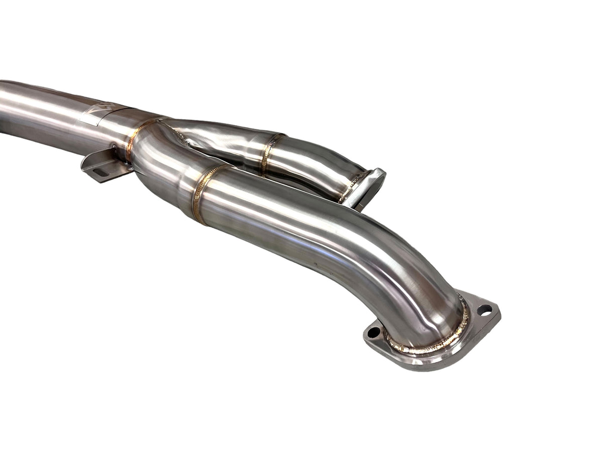 MAD BMW G87 M2 S58 Non-Resonated Single Midpipe (Brace Included)