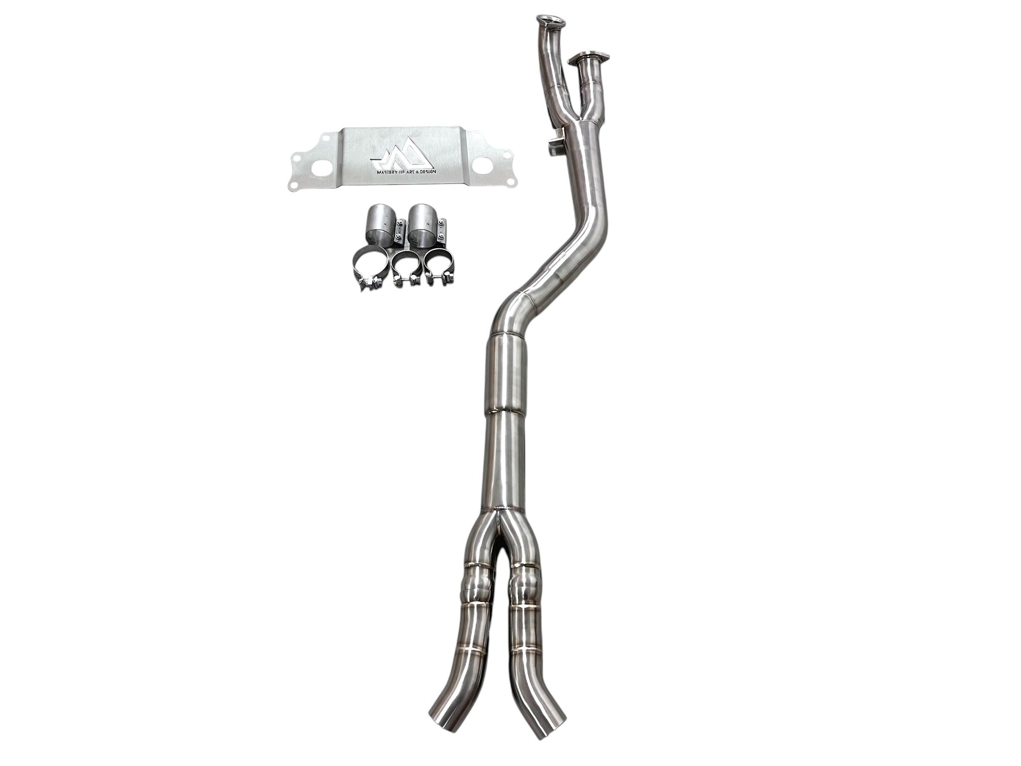 MAD BMW G87 M2 S58 Resonated Single Midpipe (Brace Included) Secondary image