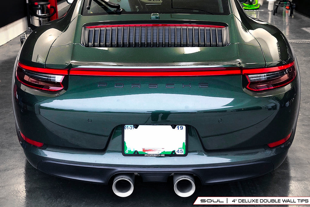 Porsche 991.2 Carrera (with PSE) SOUL Bolt On Exhaust Tips