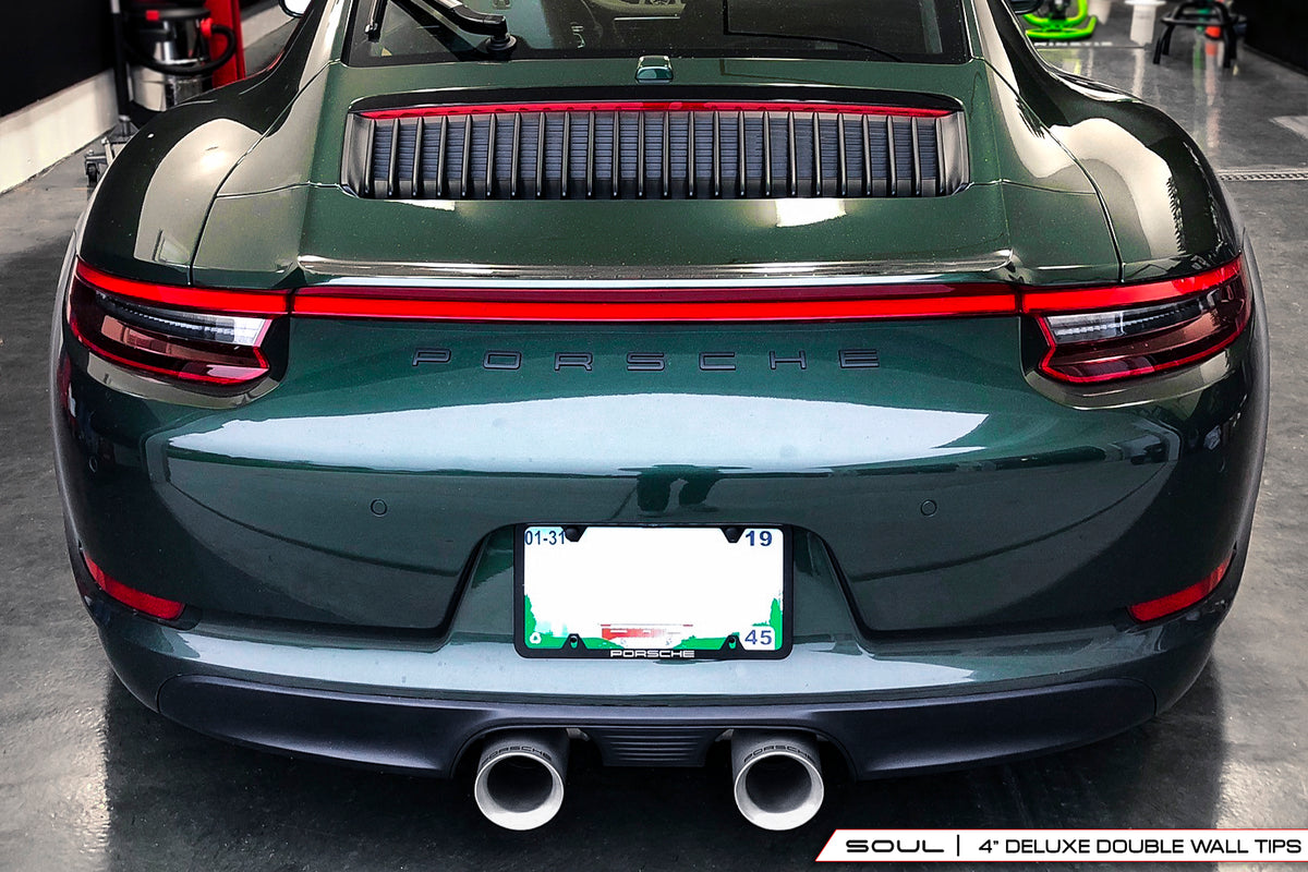 Porsche 991.2 Carrera (with PSE) SOUL Bolt On Exhaust Tips