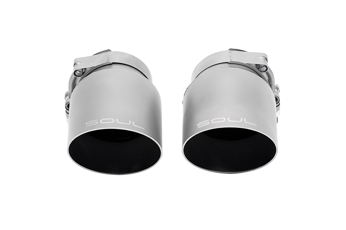 Porsche 991.2 Carrera (with PSE) SOUL Bolt On Exhaust Tips