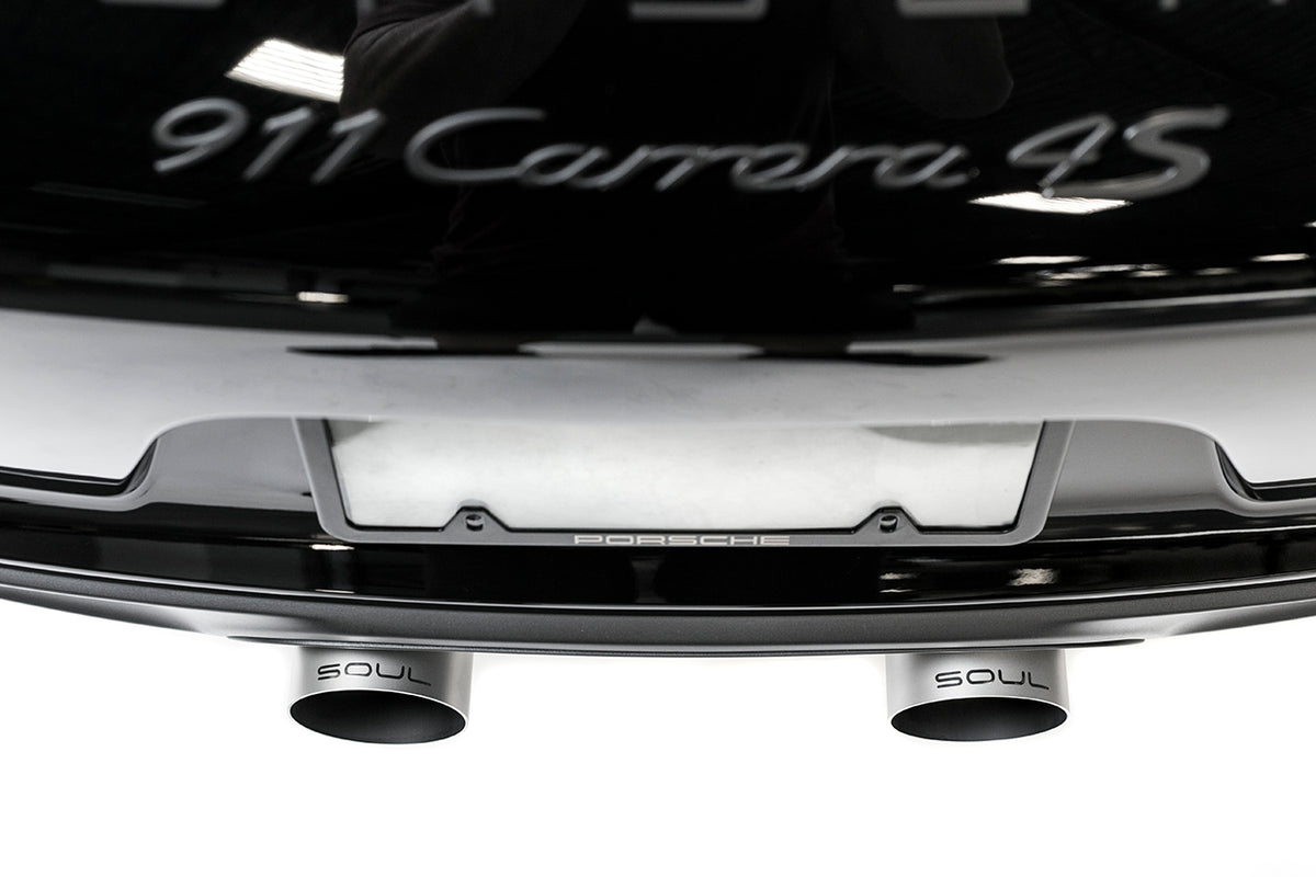 Porsche 991.2 Carrera (with PSE) SOUL Bolt On Exhaust Tips