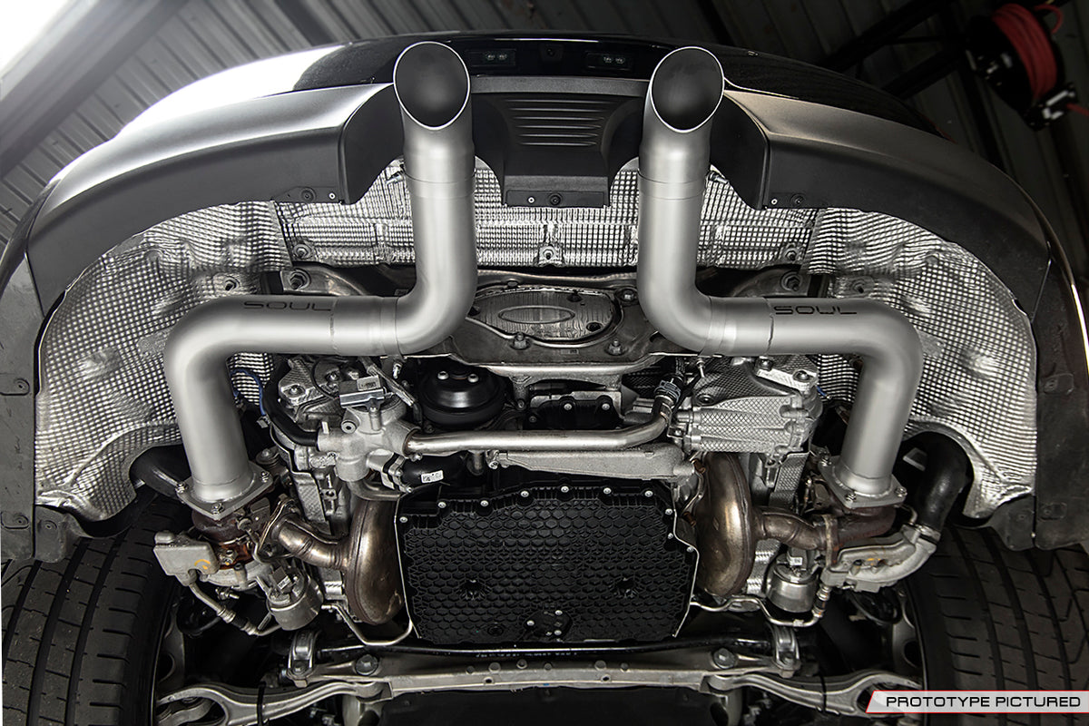 Porsche 991.2 Carrera (with PSE) SOUL Trackback Turbo Back Exhaust