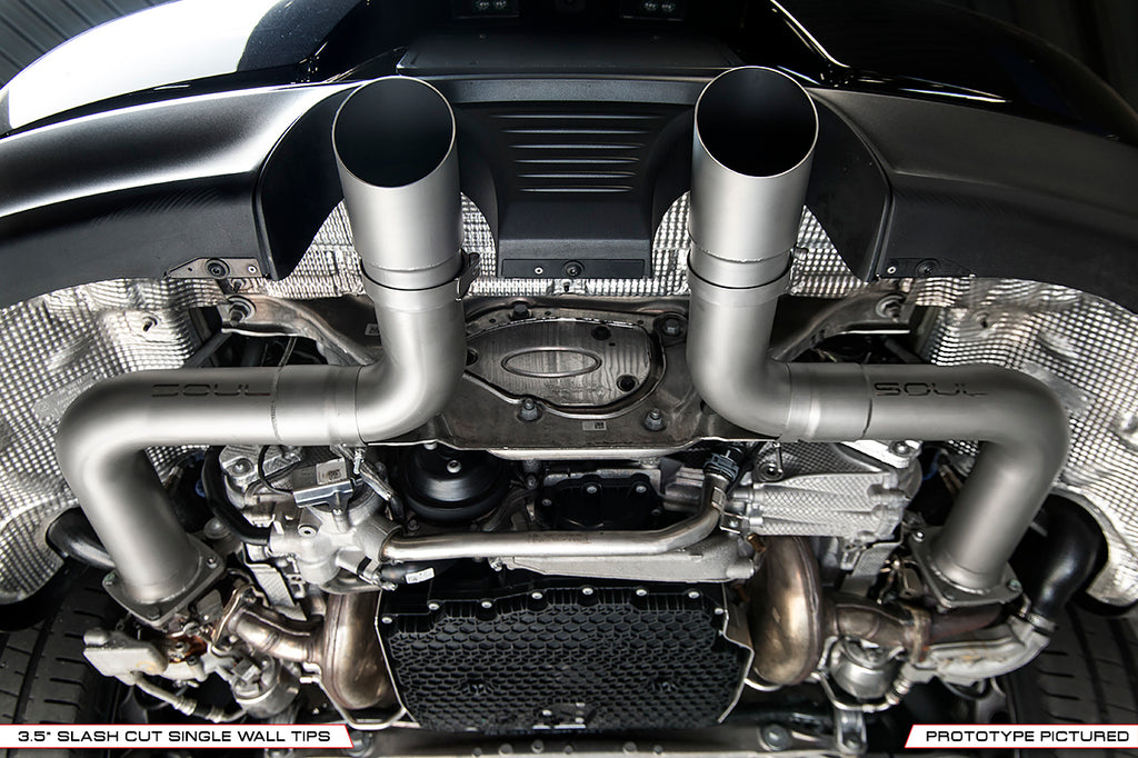 Porsche 991.2 Carrera (with PSE) SOUL Trackback Turbo Back Exhaust