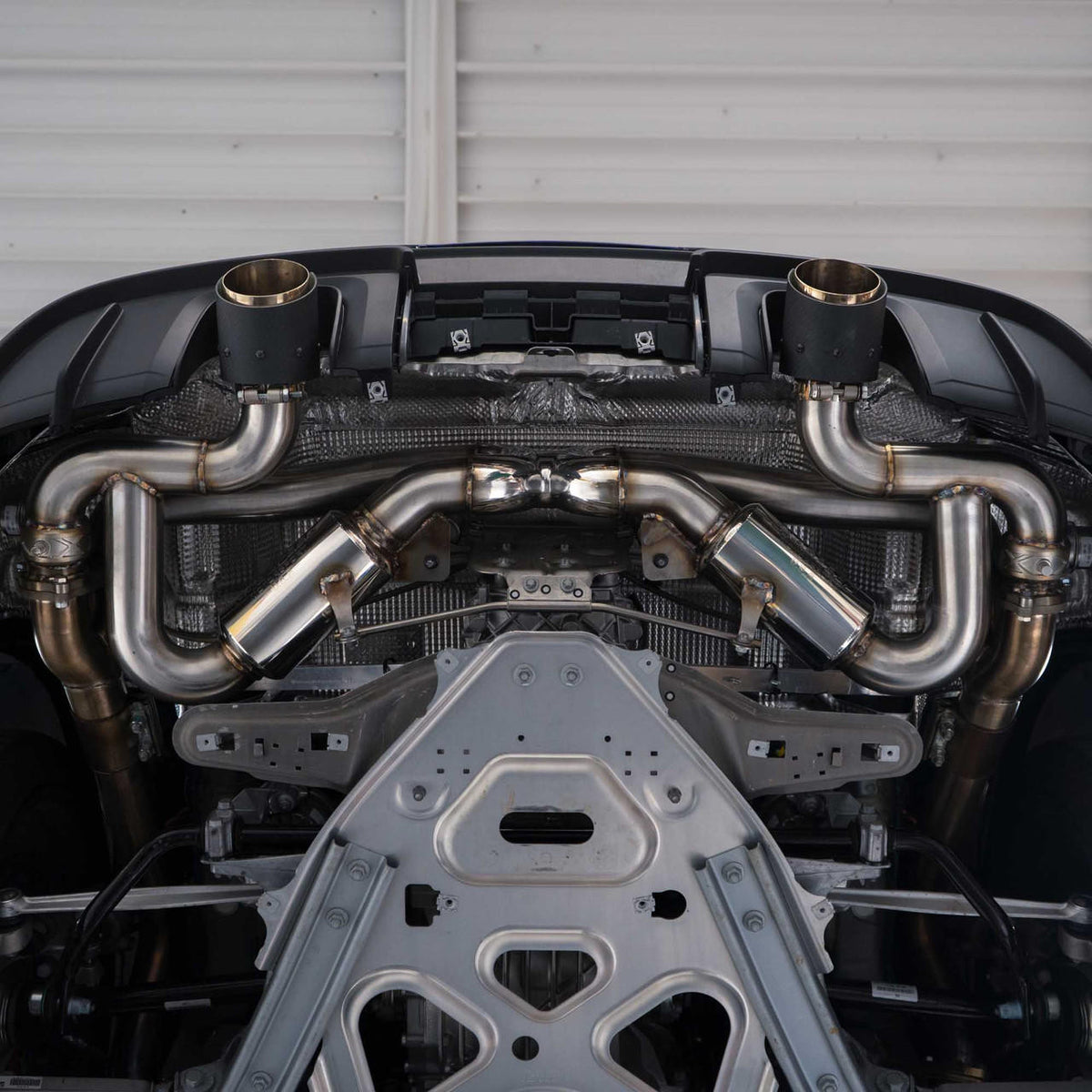 Fabspeed Porsche 718 GT4 / GTS / Spyder Valved X-Pipe Exhaust System (2020+)