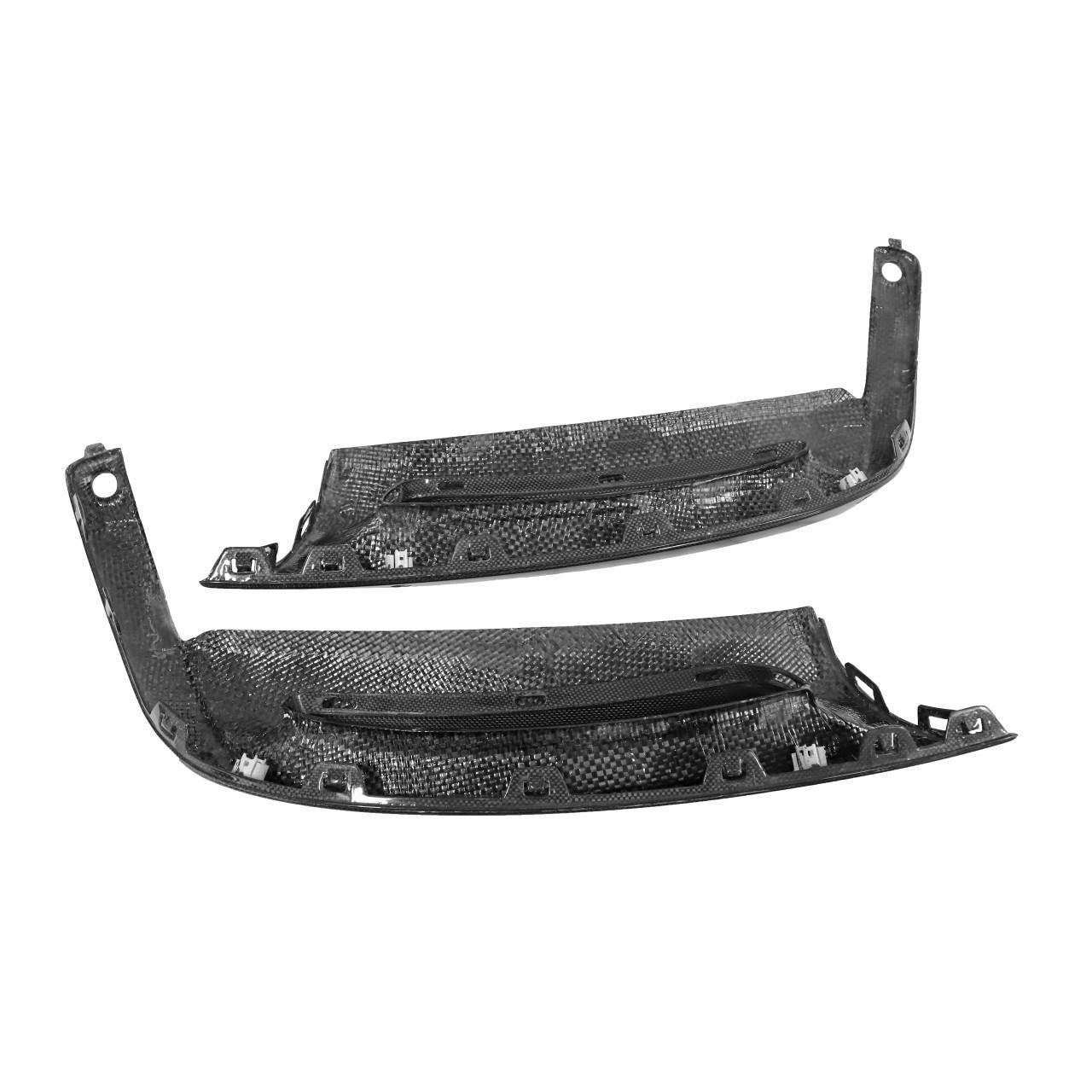 Carbon Fiber Right and Left Lower Rear Bumper Panel Finishers - Porsche 981 Boxster Cayman Secondary image