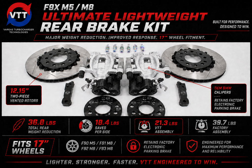VTT F9X M5/M8 Ultimate Lightweight Front + Rear Brake Package