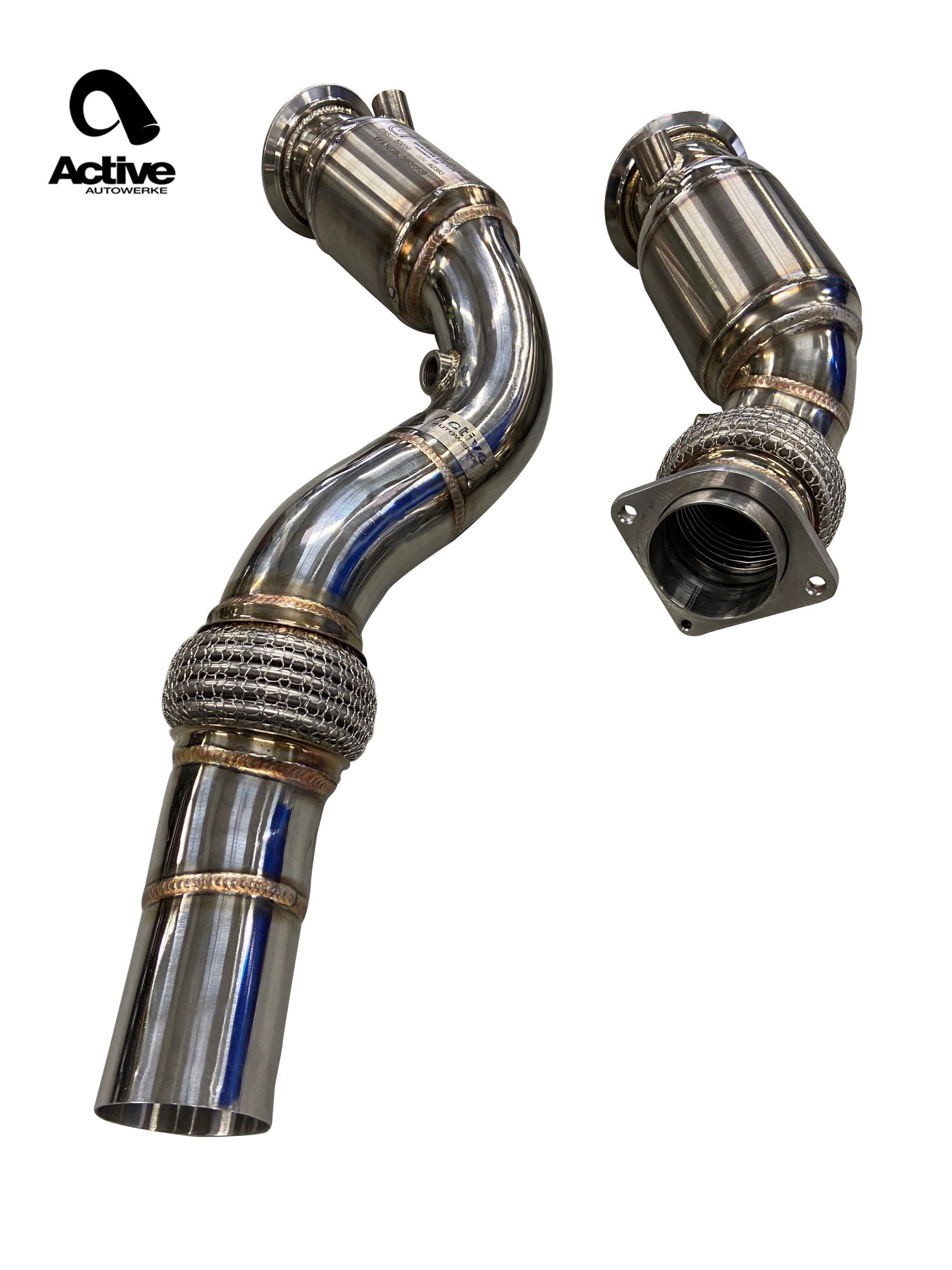 F8x BMW S55 M2C / M3 / M4 Downpipes w GESI G-Sport Cats Secondary image