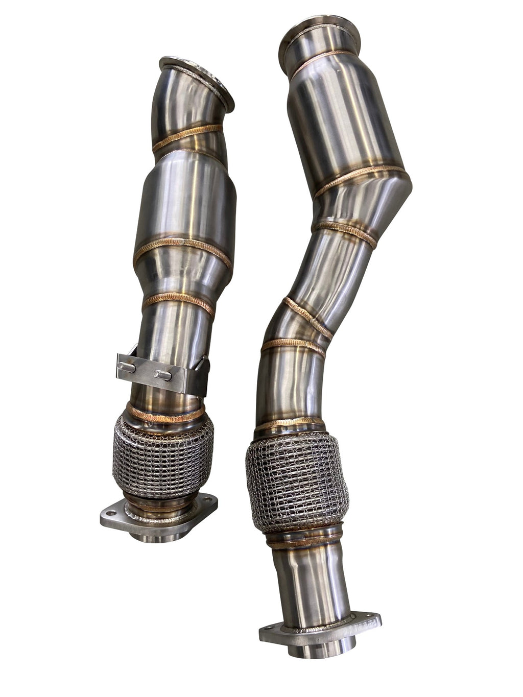 Active Autowerke BMW S58 F97/F98 X3M/X4M Downpipes w GESI CATs