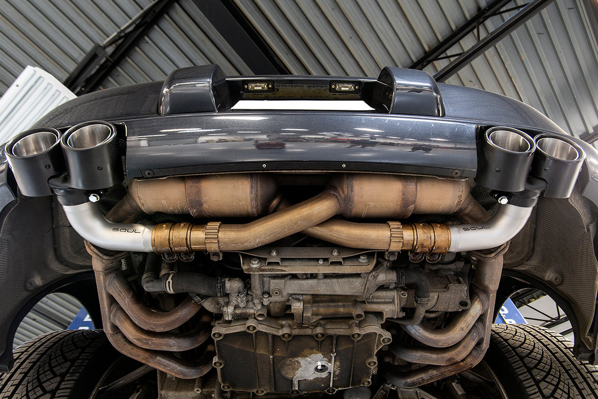 Porsche 997.1 Carrera Muffler Bypass Pipes