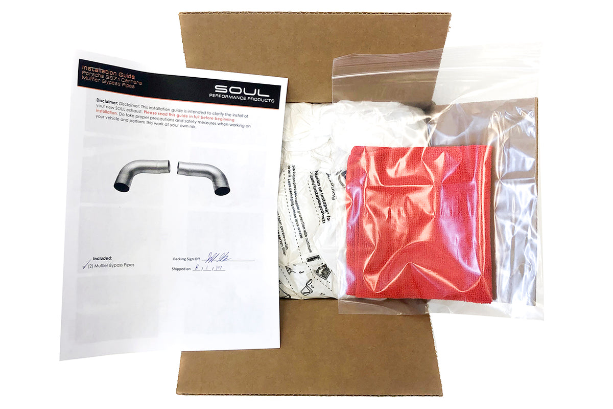 Porsche 997.1 Carrera Muffler Bypass Pipes