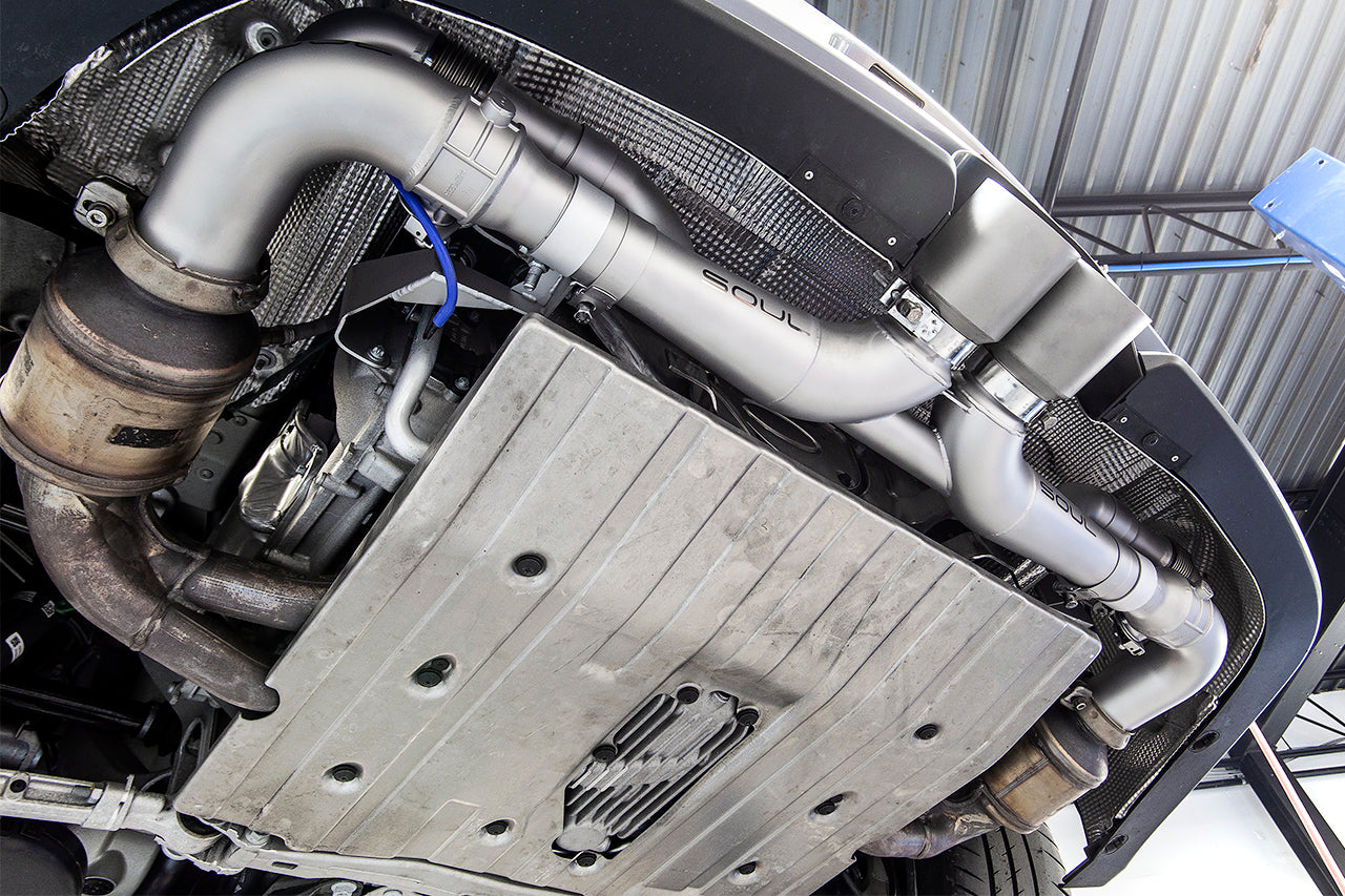 Porsche 991 GT3 / 911R Support Brackets (for SOUL Modular Competition Exhaust Package) Secondary image