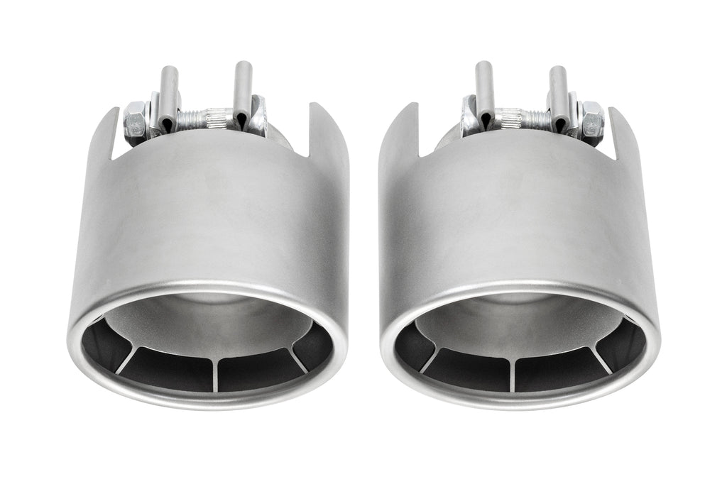 Porsche 718 GT4 / Spyder / GTS 4.0L SOUL Weissach-Style Bolt-On Exhaust Tips
