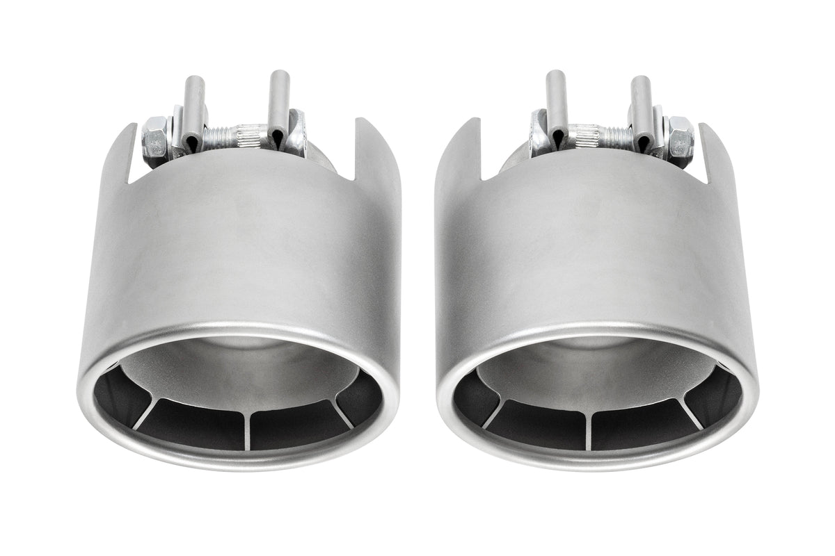Porsche 718 GT4 / Spyder / GTS 4.0L SOUL Weissach-Style Bolt-On Exhaust Tips