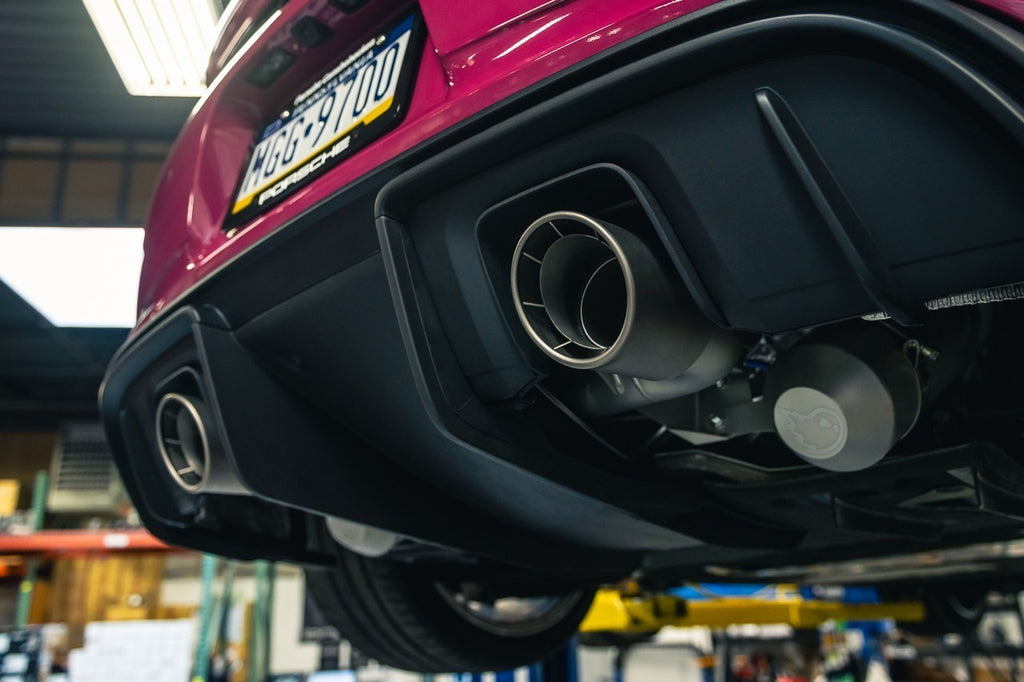 Porsche 718 GT4 / Spyder / GTS 4.0L SOUL Weissach-Style Bolt-On Exhaust Tips