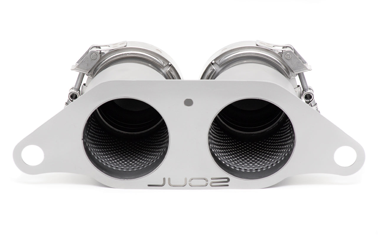 Porsche 991 GT3 / GT3 RS SOUL Bolt-On Resonated Turn Down Exhaust Tips Secondary image