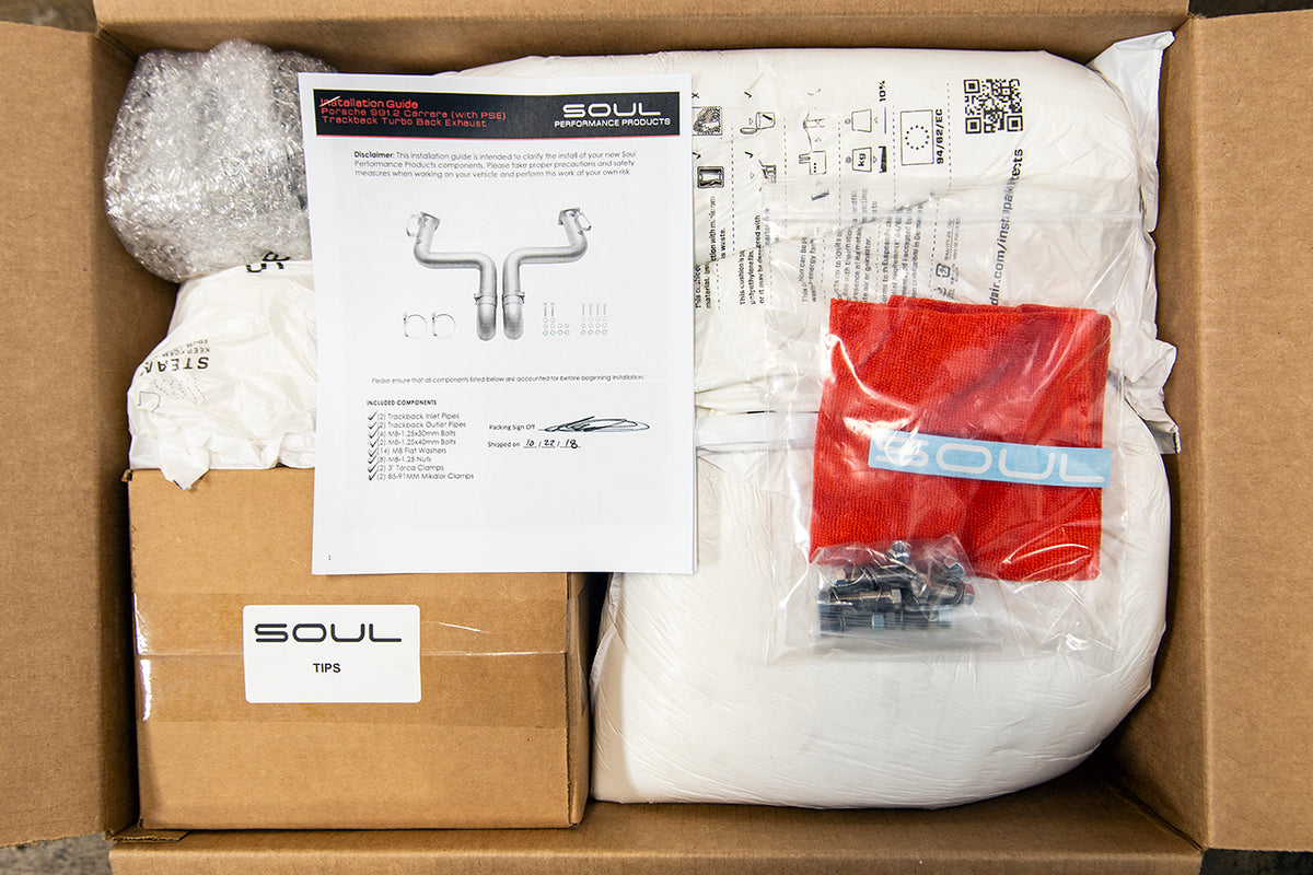 Porsche 991.2 Carrera (with PSE) SOUL Trackback Turbo Back Exhaust