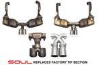 Porsche 987.1 Boxster / Cayman SOUL Bolt-On X-Pipe With Tips