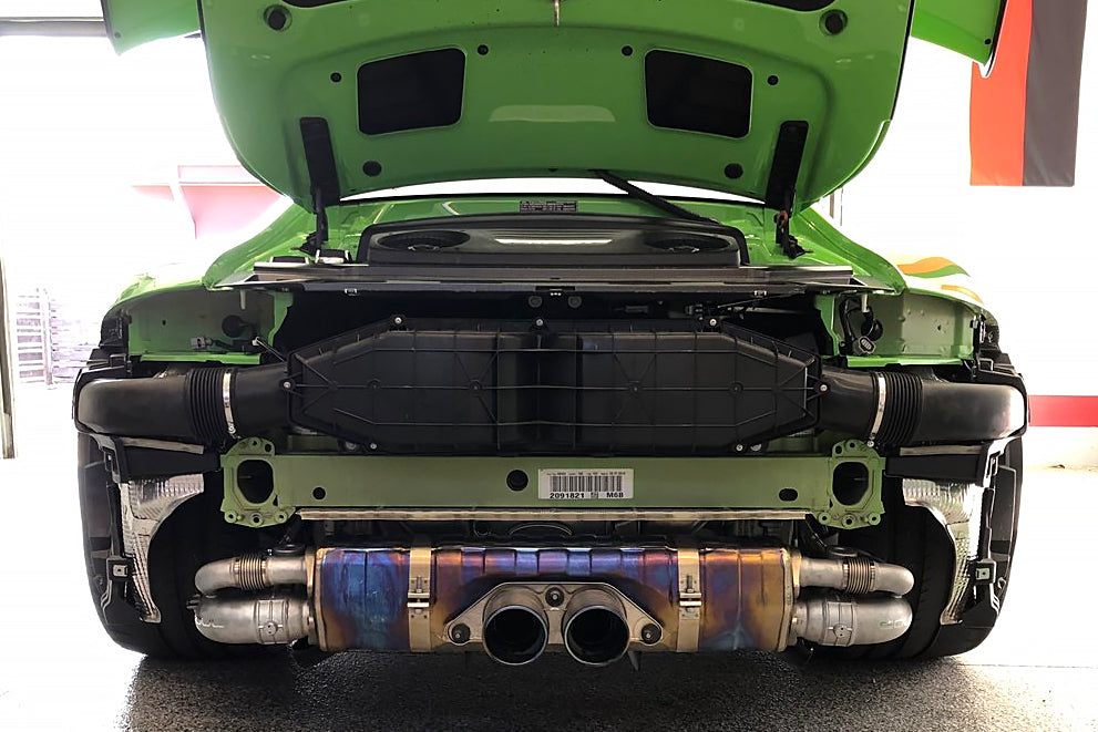 Porsche 991 GT3 / GT3 RS / 911R SOUL Valved Side Muffler Bypass Pipes