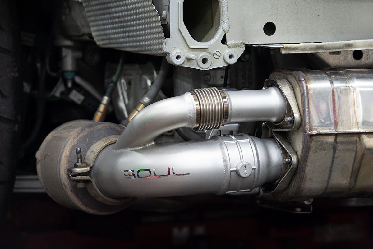 Porsche 991 GT3 / GT3 RS / 911R SOUL Valved Side Muffler Bypass Pipes