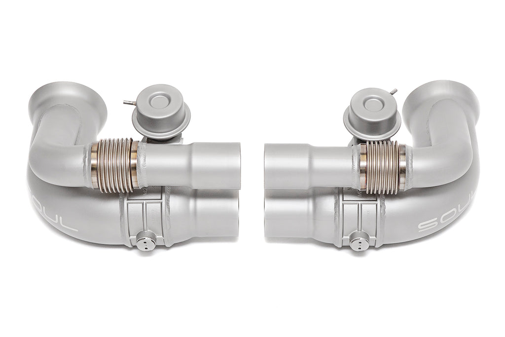 Porsche 991 GT3 / GT3 RS / 911R SOUL Valved Side Muffler Bypass Pipes