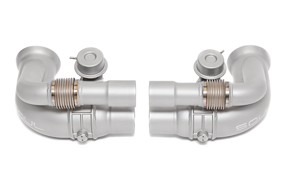 Porsche 991 GT3 / GT3 RS / 911R SOUL Valved Side Muffler Bypass Pipes