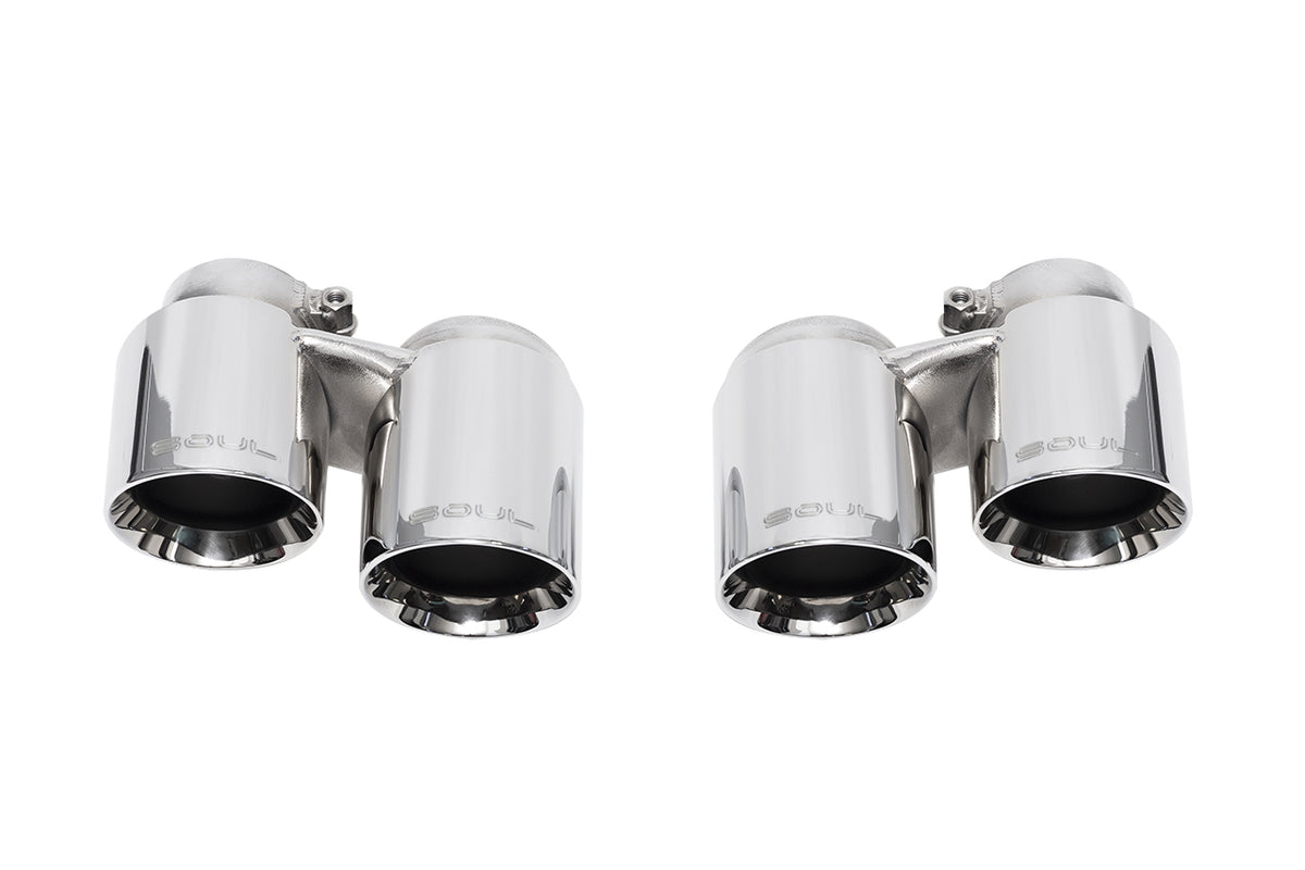 Porsche 991.1 Base with PSE / S / GTS Carrera SOUL Bolt On Exhaust Tips