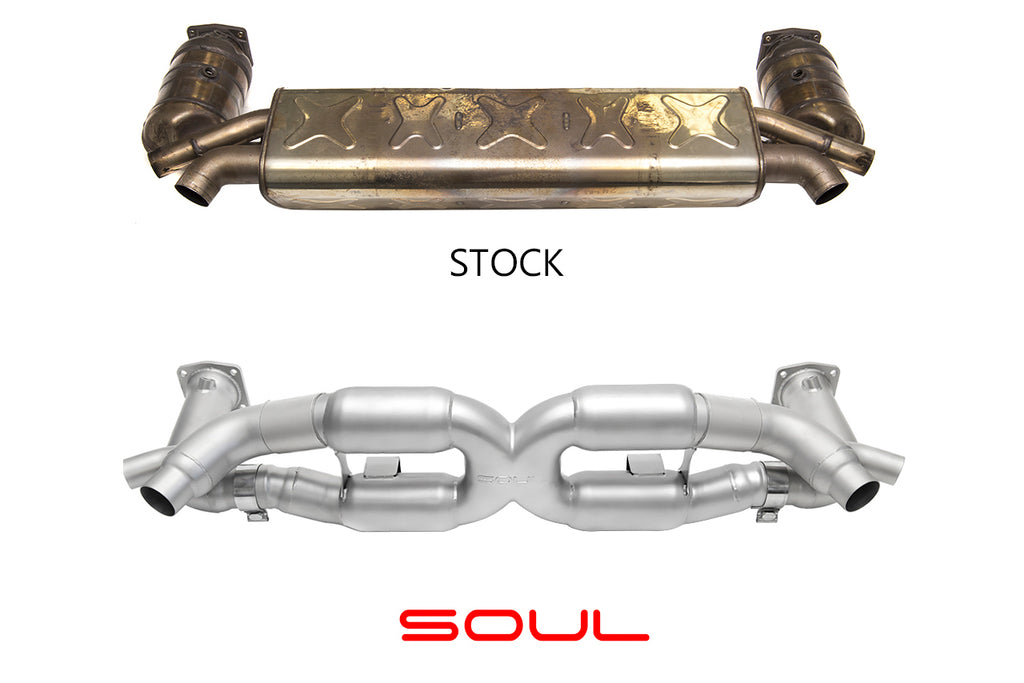 Porsche 991 Turbo SOUL Competition X-Pipe Exhaust System